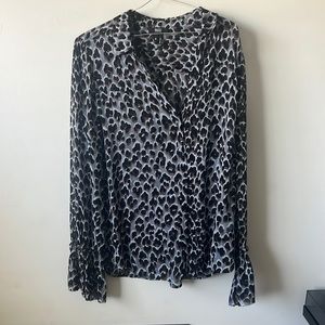 PAIGE Abriana Leopard Blouse